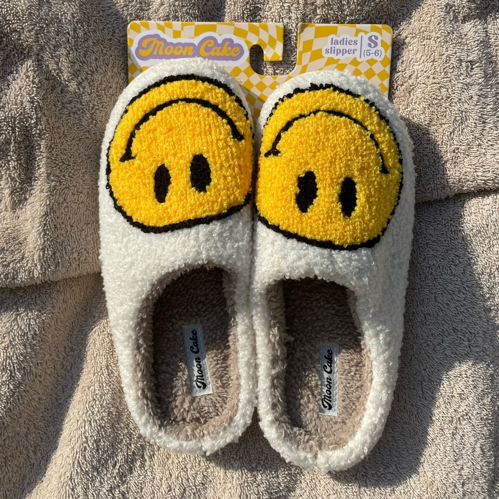 Smiley face slippers